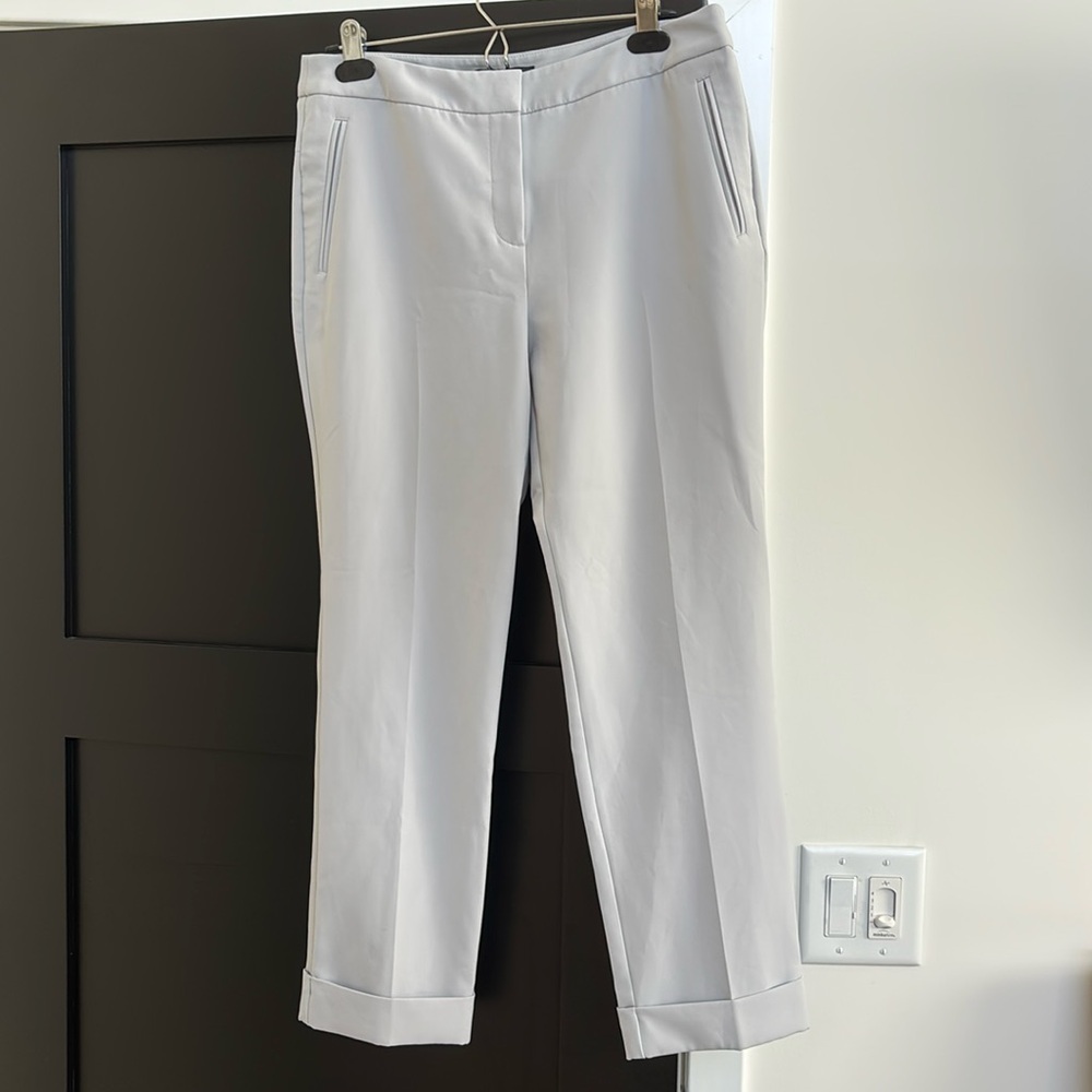 Adrianna Papell Sky Blue Ankle Length Trousers